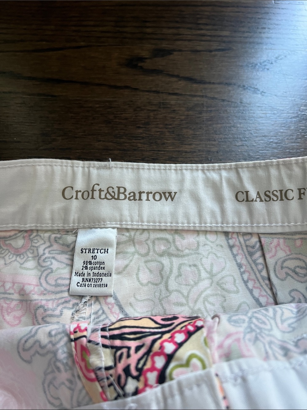 Croft & Barrow Paisley Women's Skort size 10, NWT - Picture 3 of 6